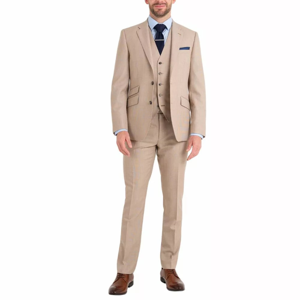Men’s Tan 3 Piece Wedding Suit