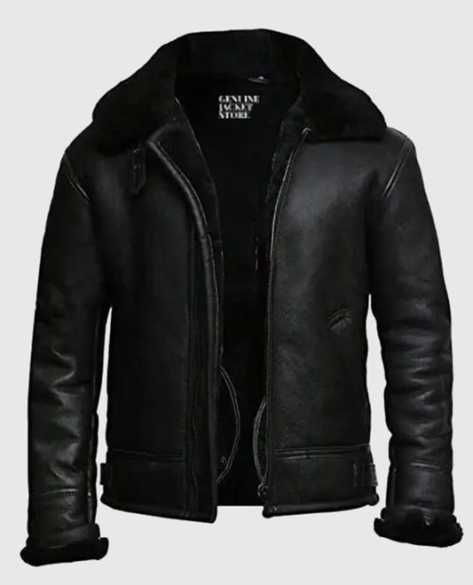 Hollywood Jacket Black B3 Pilot Aviator Bomber Jacket