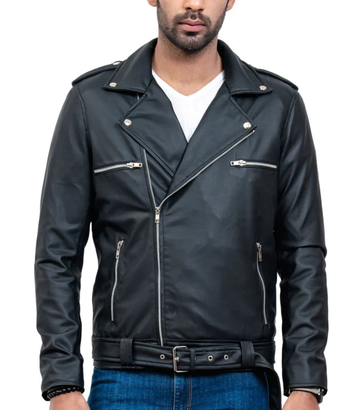 Negan Real Cowhide Motorcycle Leather Jacket
