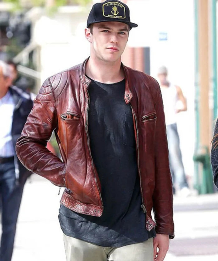 Nicholas Hoult Mad Max Fury Road Nux Brown Jacket