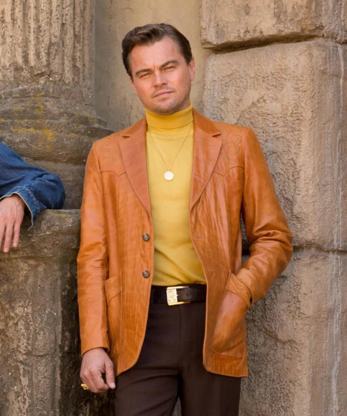 Leonardo DiCaprio Leather Coat from Once Upon a Time in Hollywood