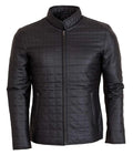 Quilted Brown Men’s Fashion Leather Jacket – Premium Genuine Leather Jacket