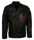 Ride Skull Cowhide Motorcycle Leather Jacket