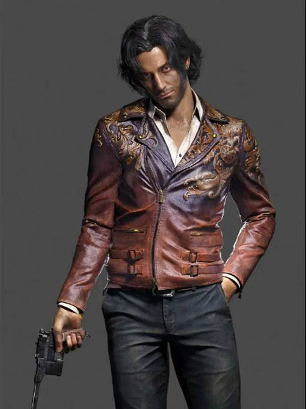 Hollywood Jackets Dr. Luis Serra Navarro Resident Evil 4 Leather Jacket