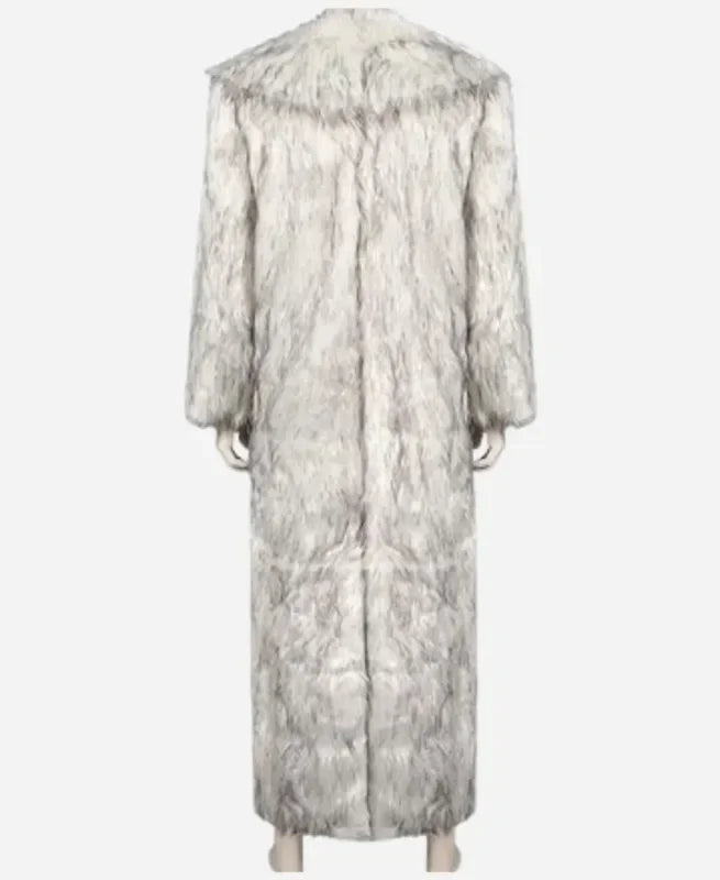 Ryan Gosling Ken White Shearling Women Fur Coat