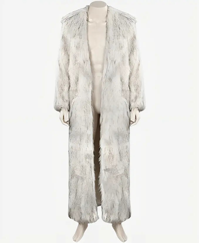 Ryan Gosling Ken White Shearling Women Fur Coat
