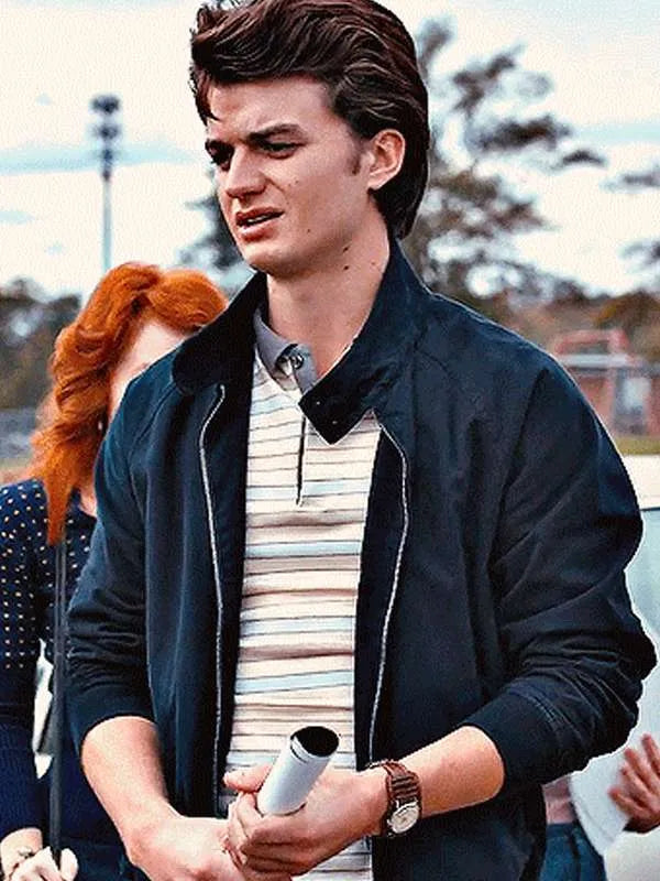 Stranger Things Steve Harrington Black Jacket