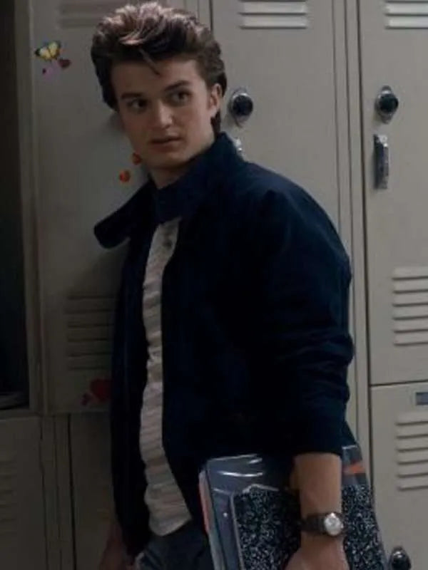 Stranger Things Steve Harrington Black Jacket