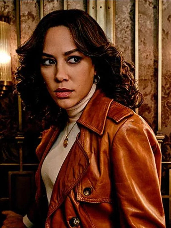 Jessica Allain The Continental Leather Coat