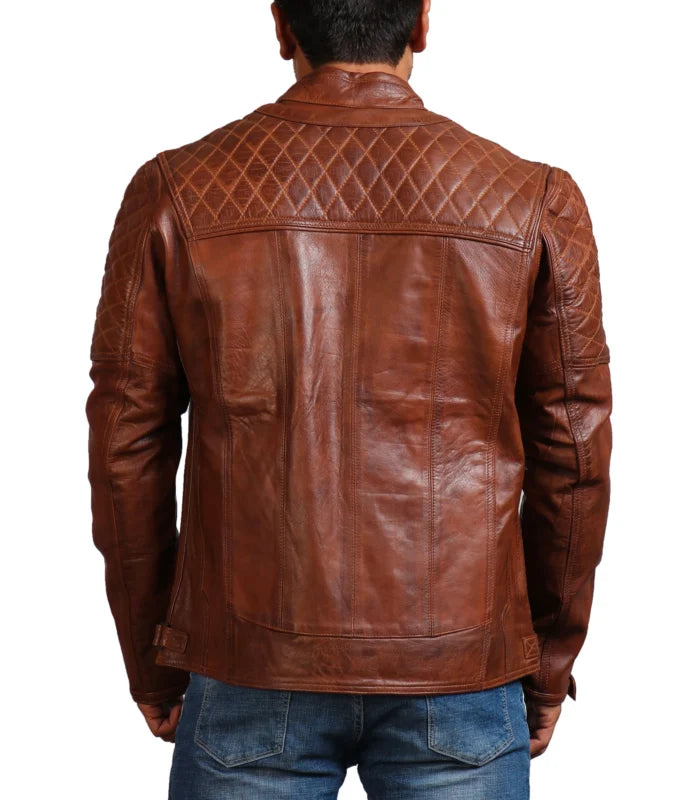 Men’s Vintage Brown Leather Jacket