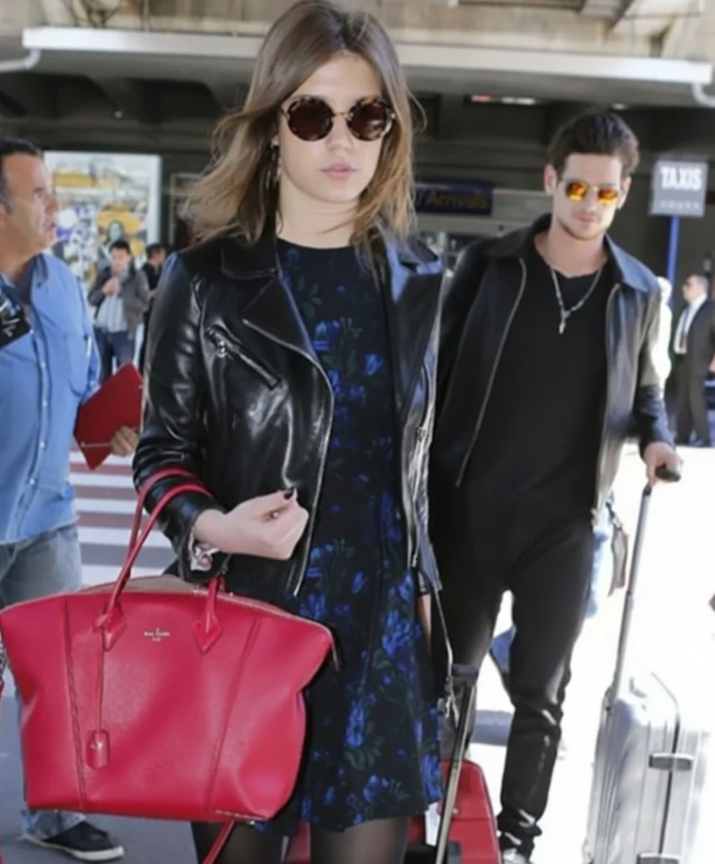 Hollywood Jackets Adèle Exarchopoulos Inspired Leather Biker Jacket