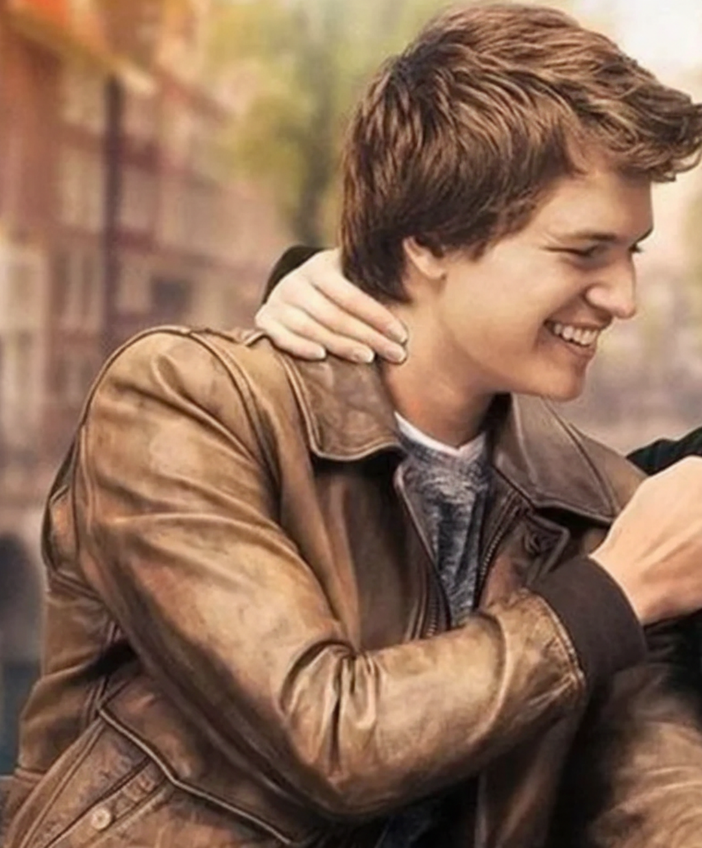 Ansel Elgort Inspired Leather Jacket