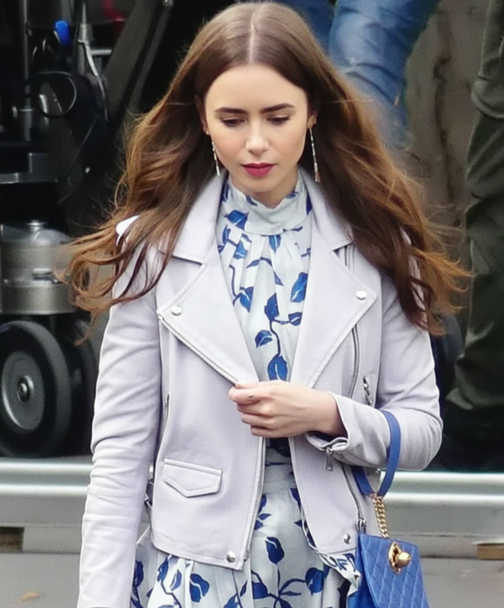 Hollywood Jackets Emily Cooper Inspired Emily in Paris White Leather Jacket