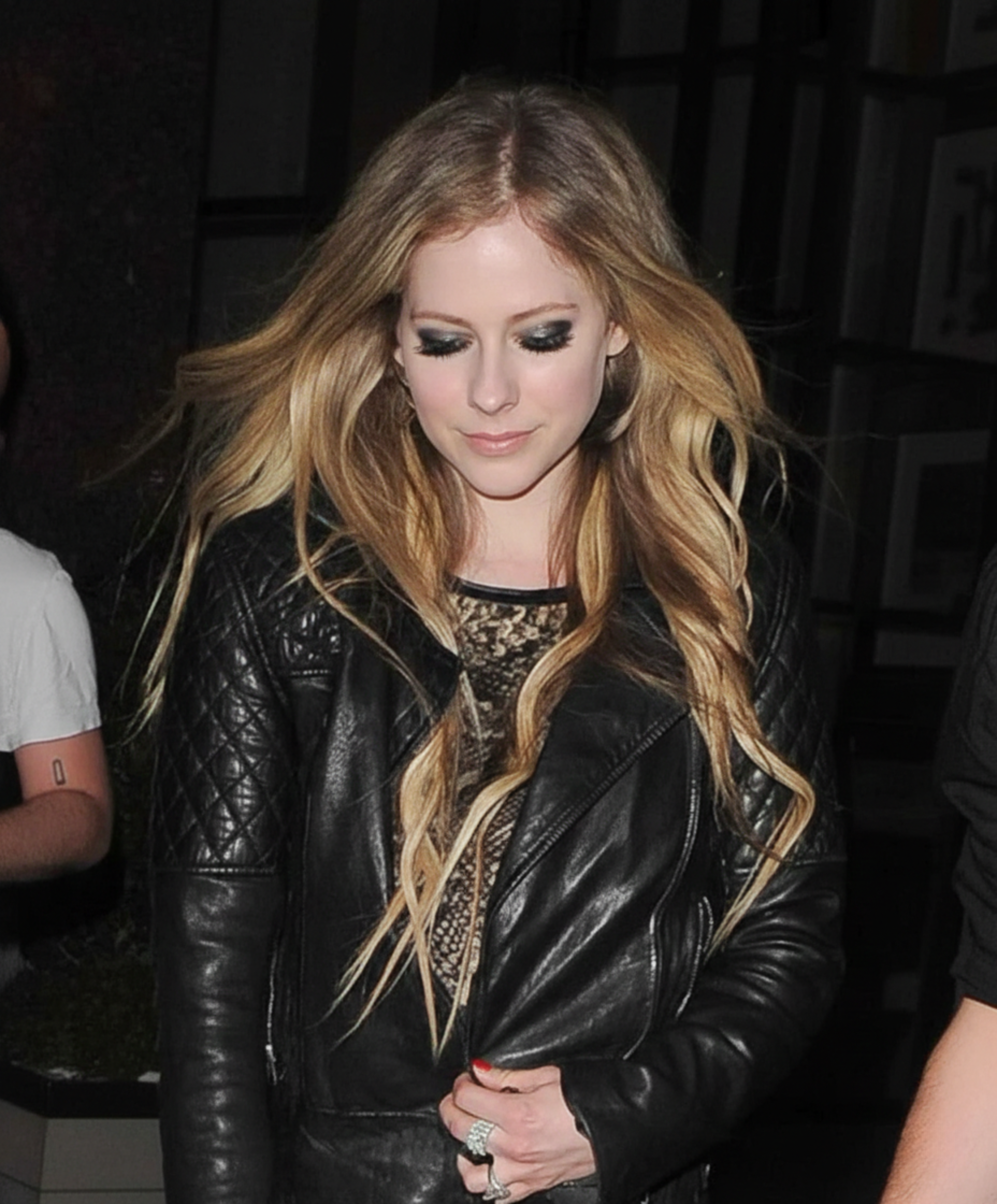 Hollywood Jackets Avril Lavigne Black Quilted Leather Jacket