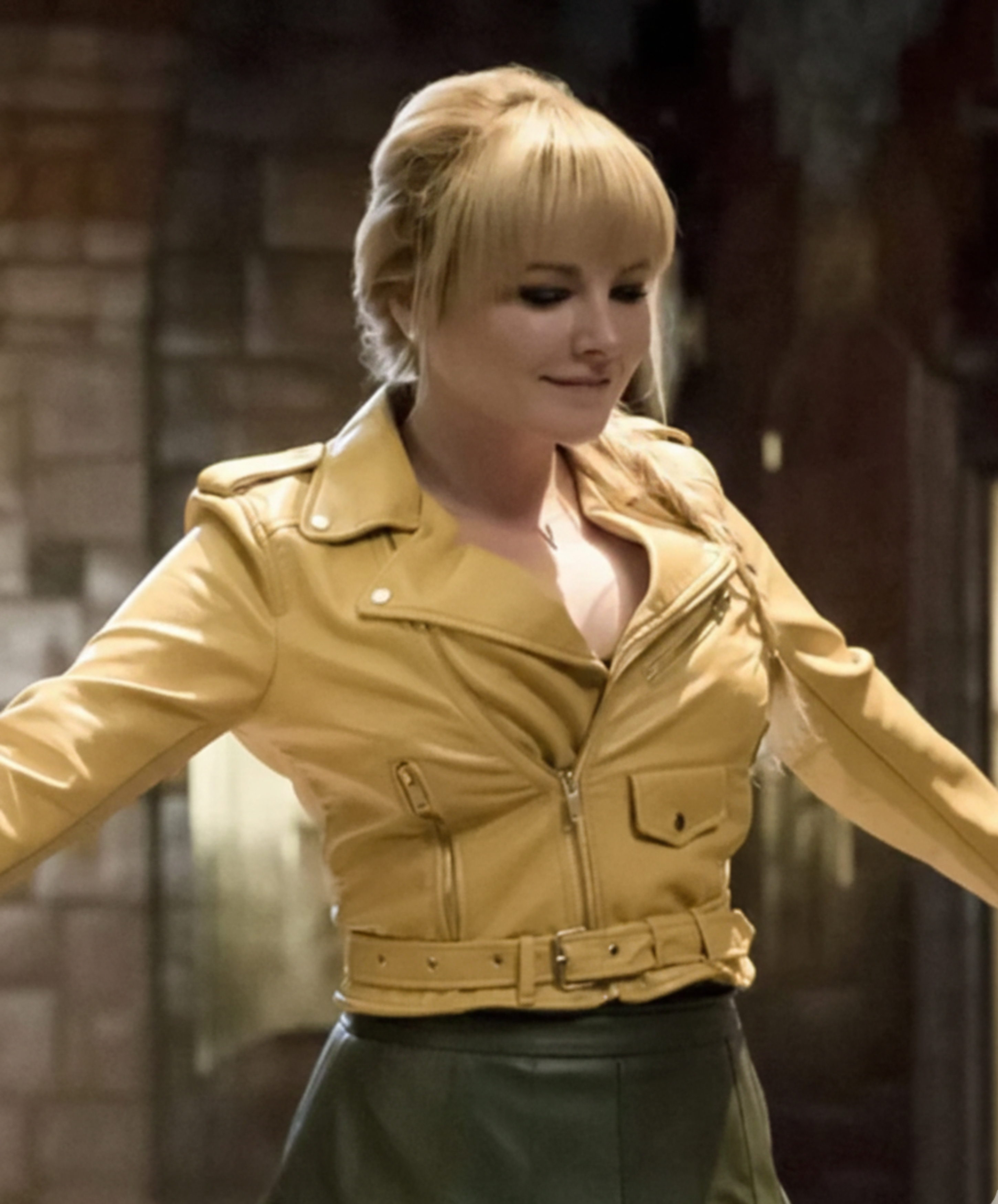 Hollywood Jackets Rosalind Dillon The Flash Biker Leather Jacket
