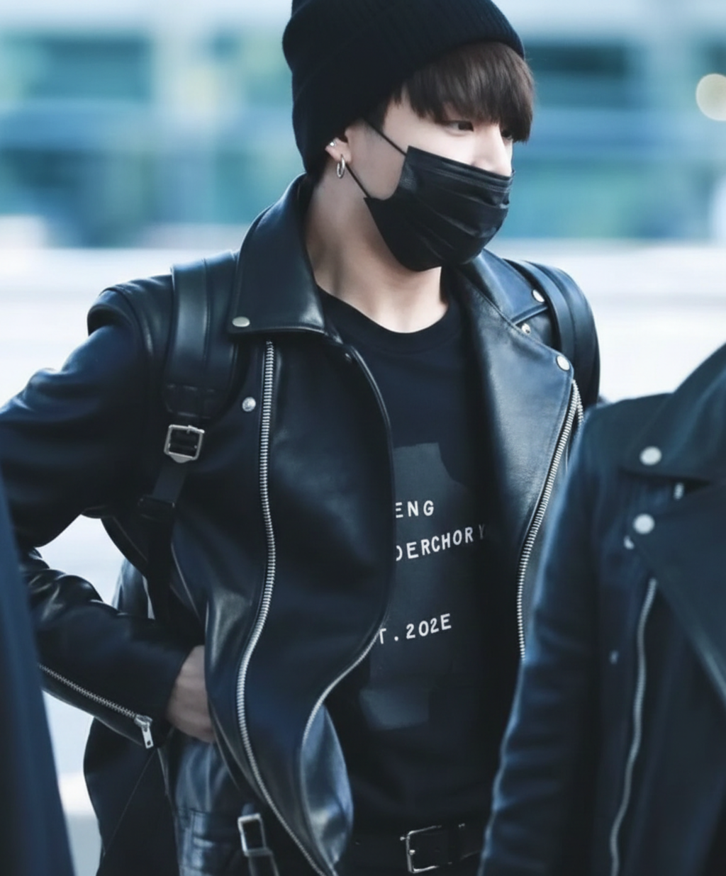 Suga Inspired Black Leather Jacket