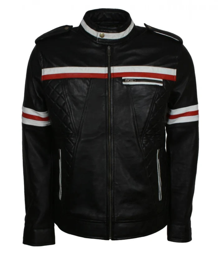 Zod Black Quilted Leather Fashion Jacket