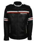 Zod Black Quilted Leather Fashion Jacket