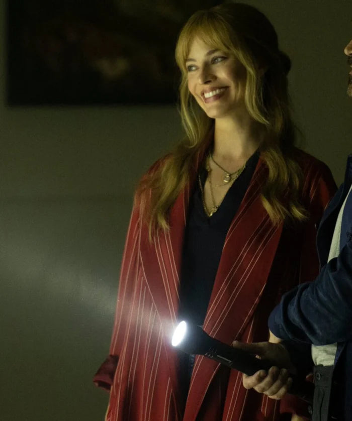 Hollywood Jackets A Big Bold Beautiful Journey 2025 Margot Robbie Red Coat