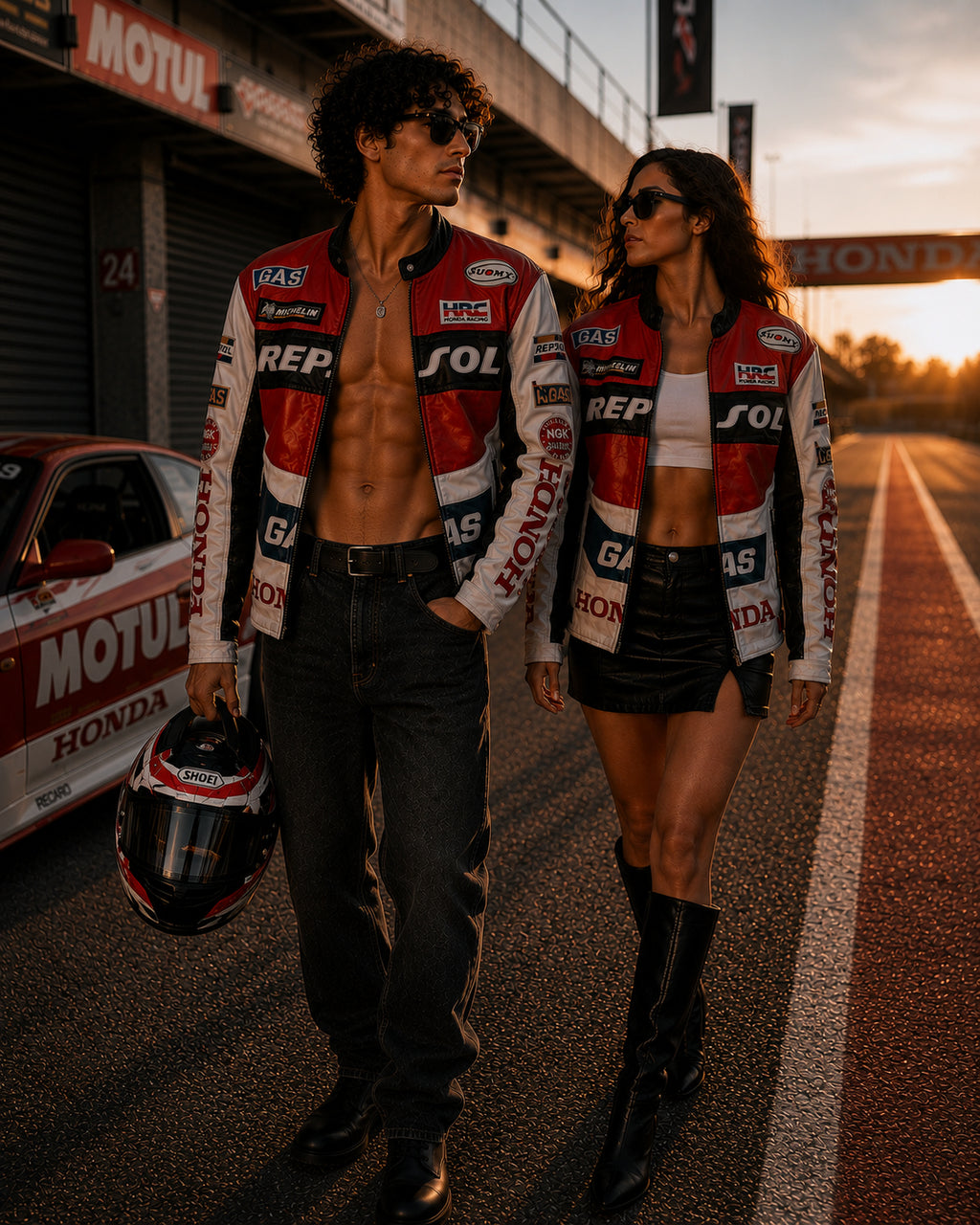 Repsol Honda Racing Unisex Leather Jacket | Hollywood Jackets