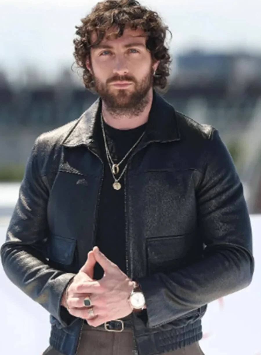 Aaron Taylor-Johnson 28 Years Later London Premiere Leather Jacket