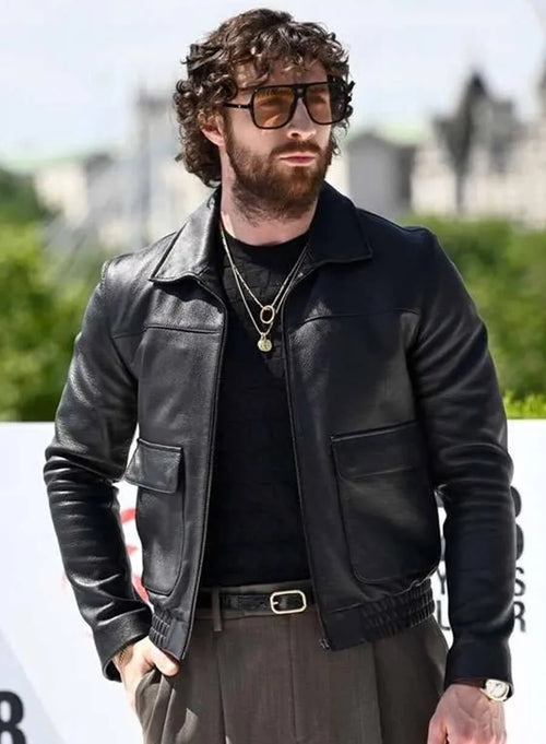 Aaron Taylor-Johnson 28 Years Later London Premiere Leather Jacket