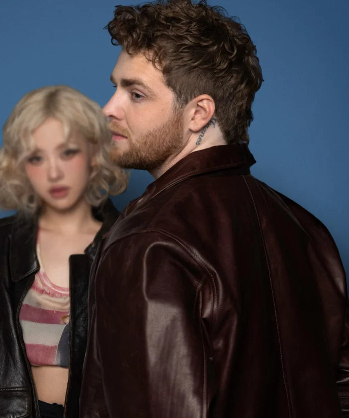 On My Mind Alex Warren Inspired Leather Jacket