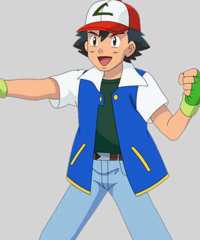 Ash Ketchum Pokémon Leather Jacket