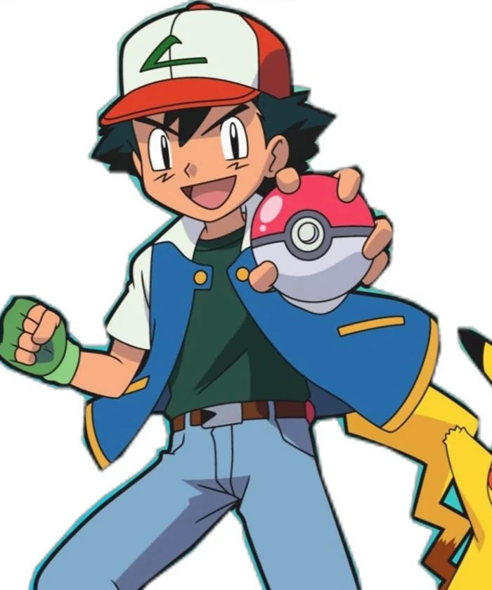 Ash Ketchum Pokémon Leather Jacket