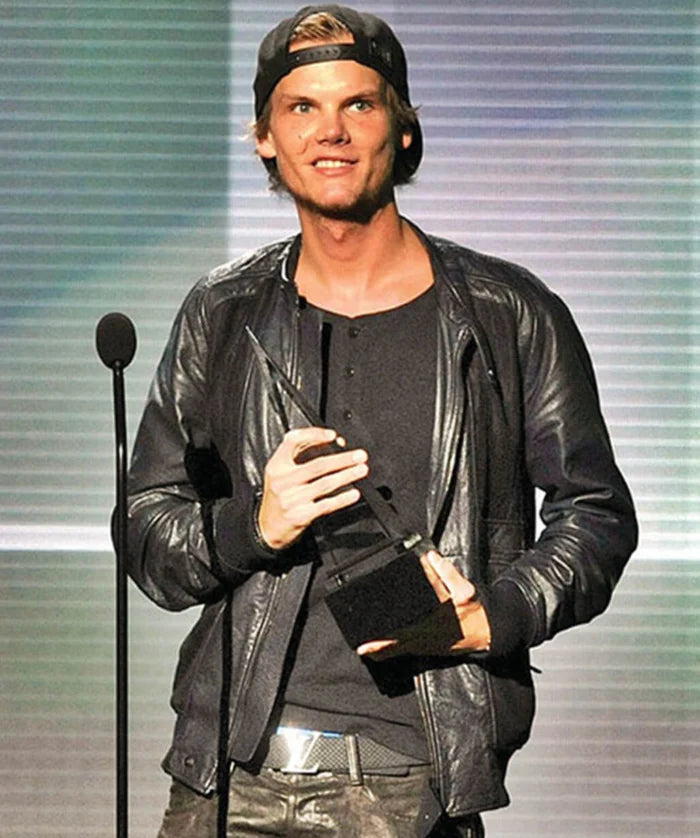 Avicii The American Music Awards Black Leather Jacket