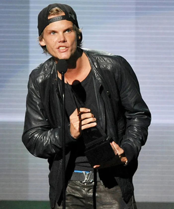 Avicii The American Music Awards Black Leather Jacket