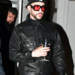 Bad Bunny Los Angeles Black Leather Jacket