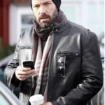 Ben Affleck Black Leather Jacket