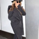 Beyonce Brooklyn Nets Game Black Coat