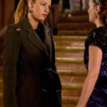 Blake Lively Gossip Girl Serena Brown Wool Coat