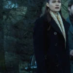 Brianna Randall Outlander S02 Black Wool Coat