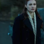 Brianna Randall Outlander S02 Black Wool Coat