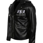 George Michael Inspired BSA Tribute Men’s Biker Leather Jacket