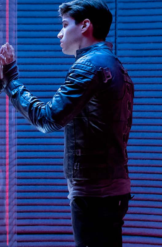Hollywood Jackets Cameron Cuffe Seg-El Krypton Leather Jacket
