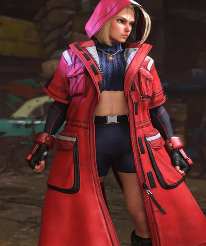 Hollywood Jacket Street Fighter 6 Cammy White Red Leather Coat