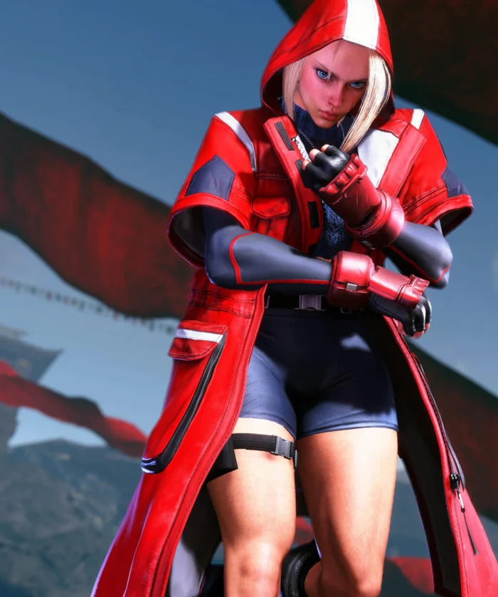 Hollywood Jacket Street Fighter 6 Cammy White Red Leather Coat