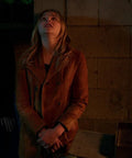 Hollywood Jacket Chloë Grace Moretz Annika Laggies Brown Suede Coat