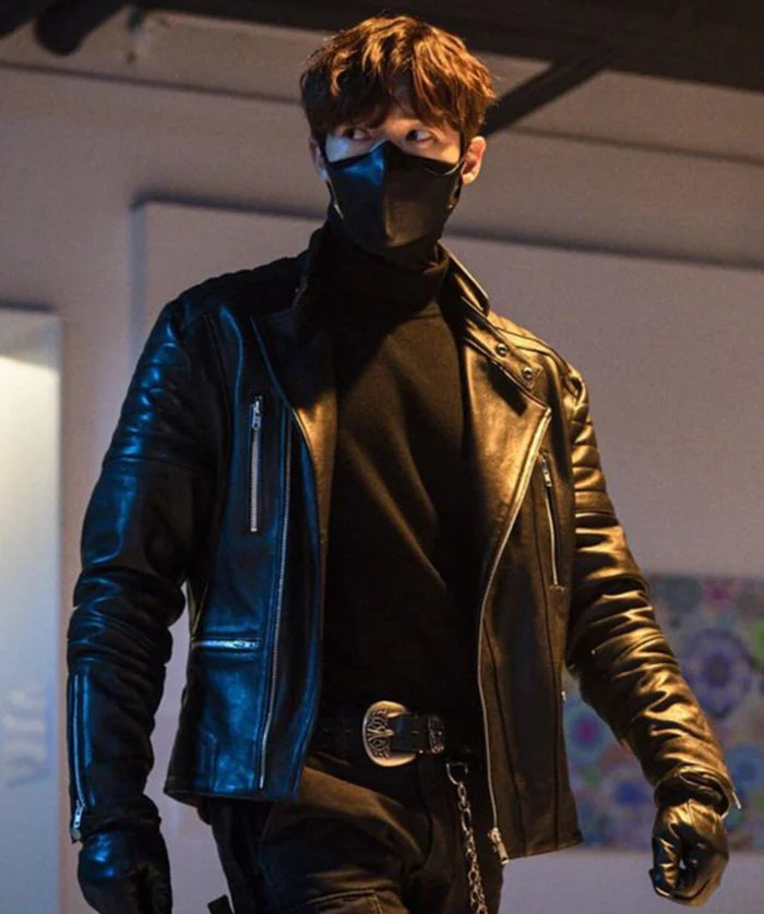 Choi Jin-hyuk Inspired Rugal Biker Leather Jacket