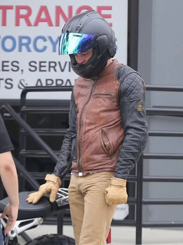 Hollywood Jackets Chris Pine Biker Leather Jacket