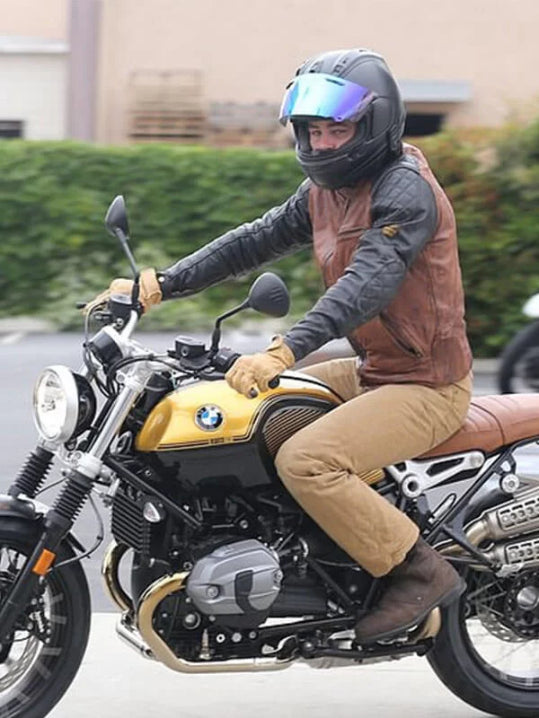 Hollywood Jackets Chris Pine Biker Leather Jacket