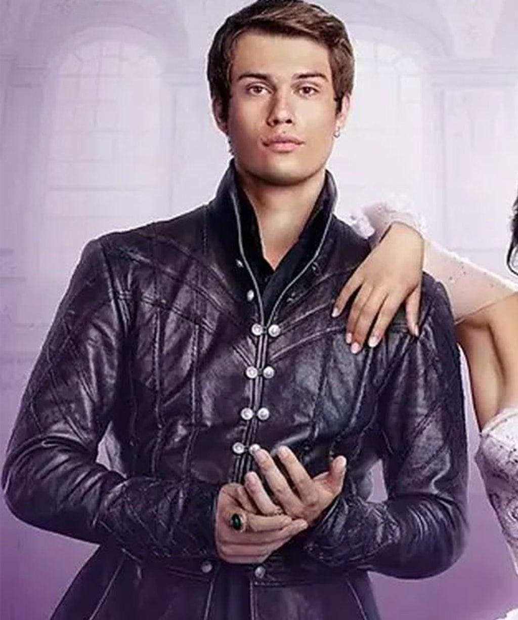 Hollywood Jackets Cinderella Nicholas Galitzine Leather Jacket