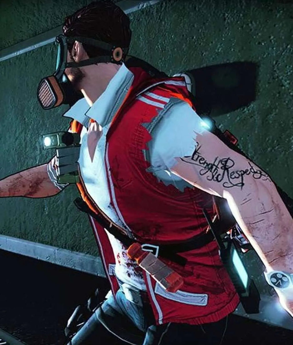 Hollywood Jackets Dead Island 2 Cliff Calo Red Vest
