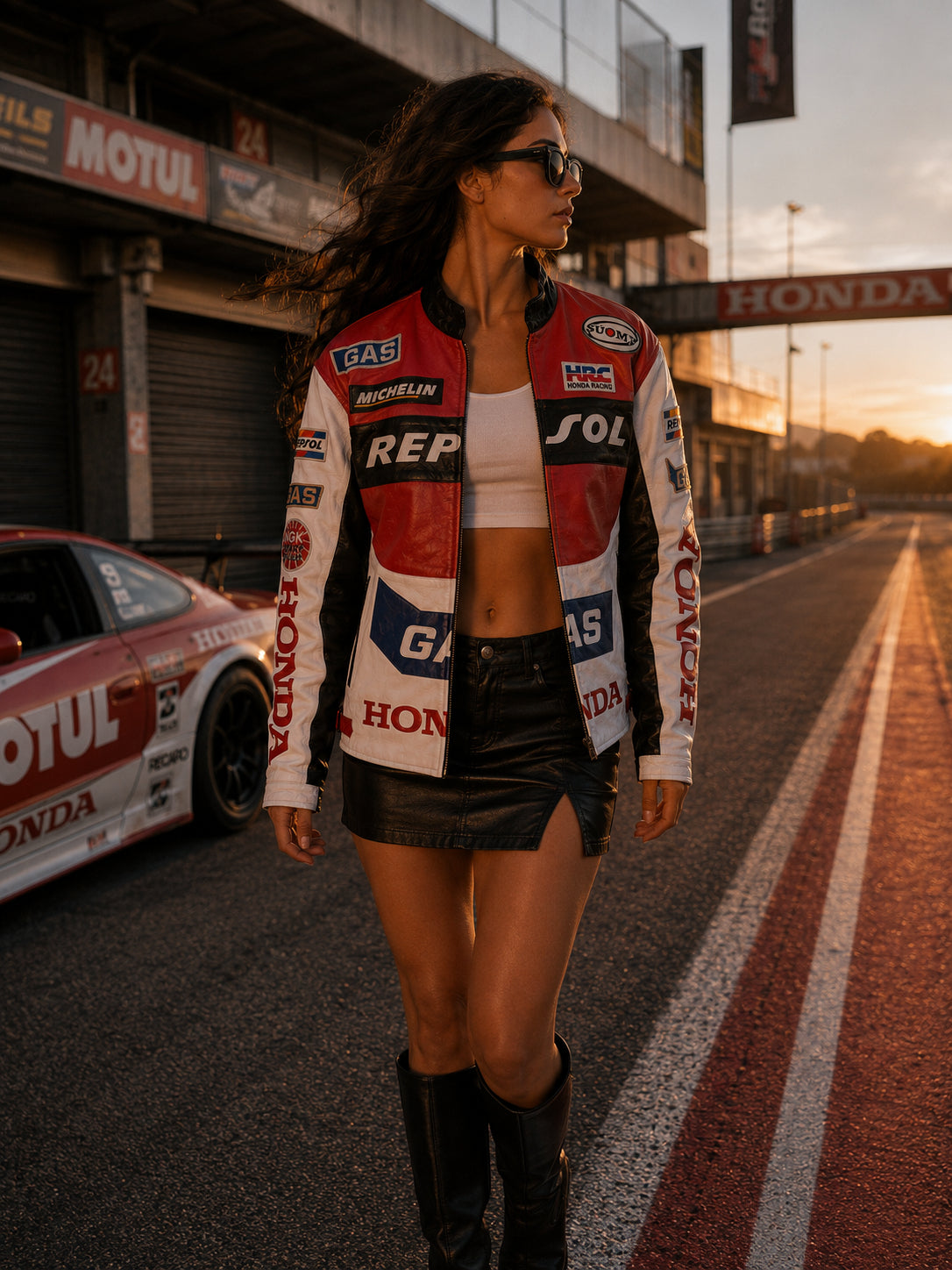 Repsol Honda Racing Unisex Leather Jacket | Hollywood Jackets