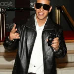 Daddy Yankee Black Leather Jacket