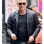 Daniel Craig Black Leather Blazer